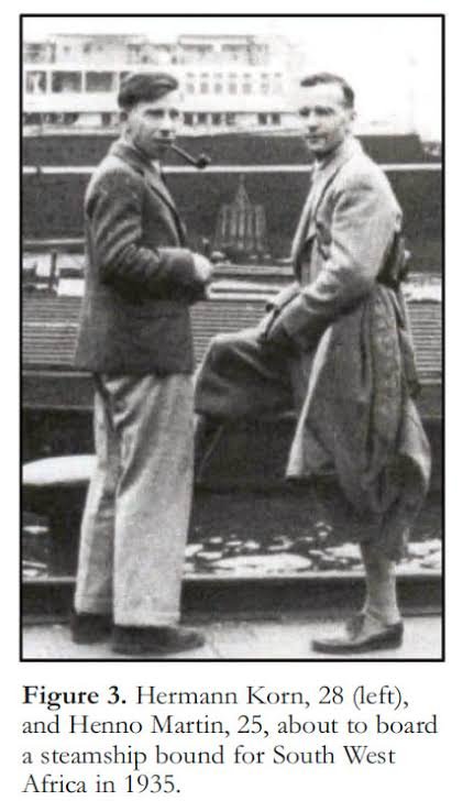 Historical photo of Henno Martin and Hermann Korn